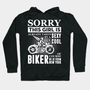 this girl taken by a biker Hoodie